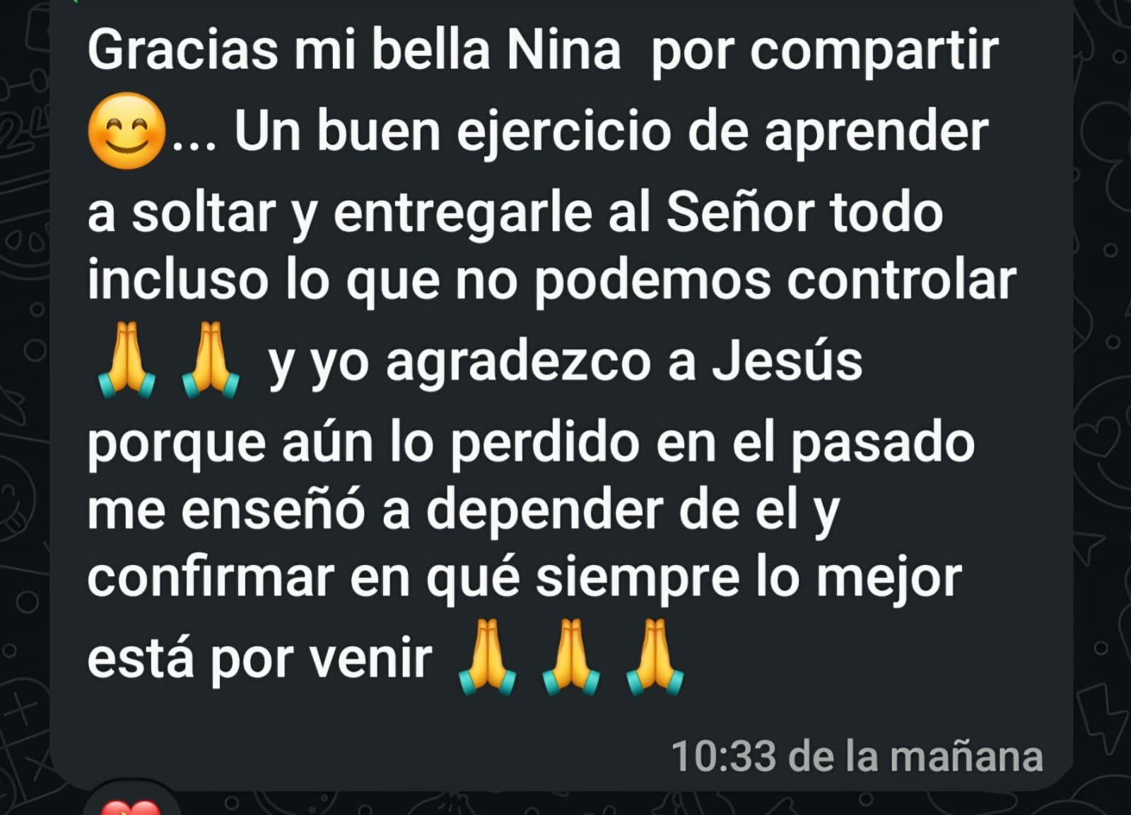 Testimonio de alumna