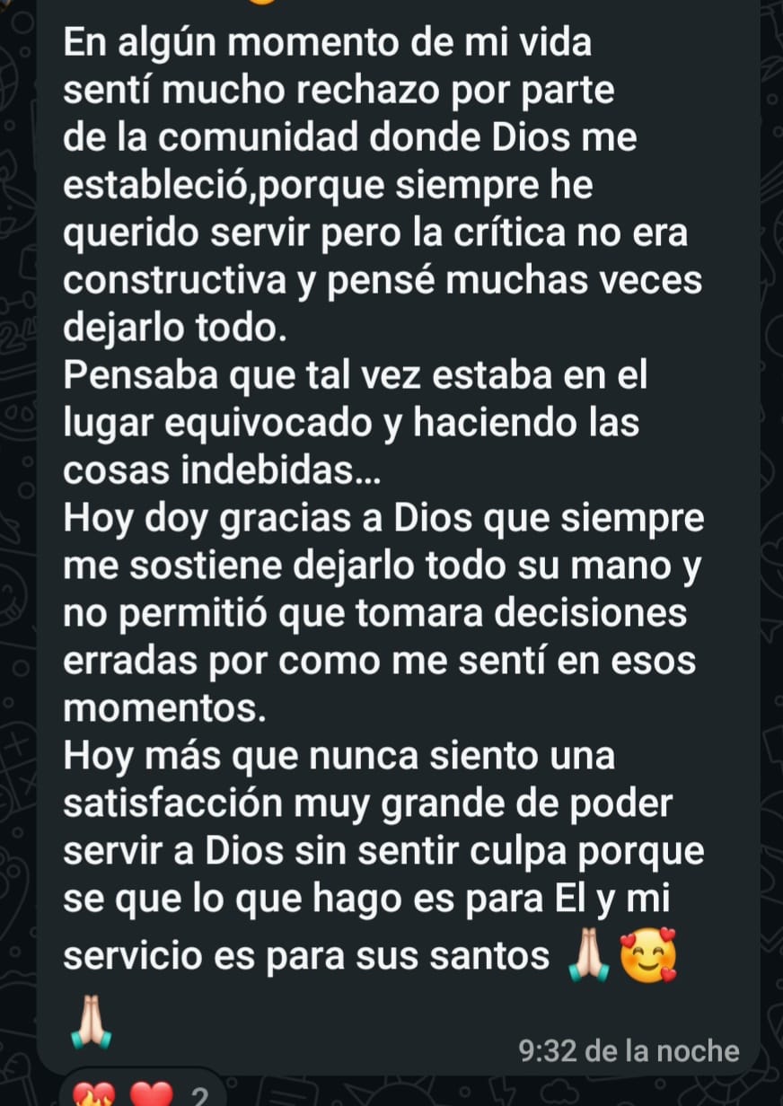 Testimonio de alumna