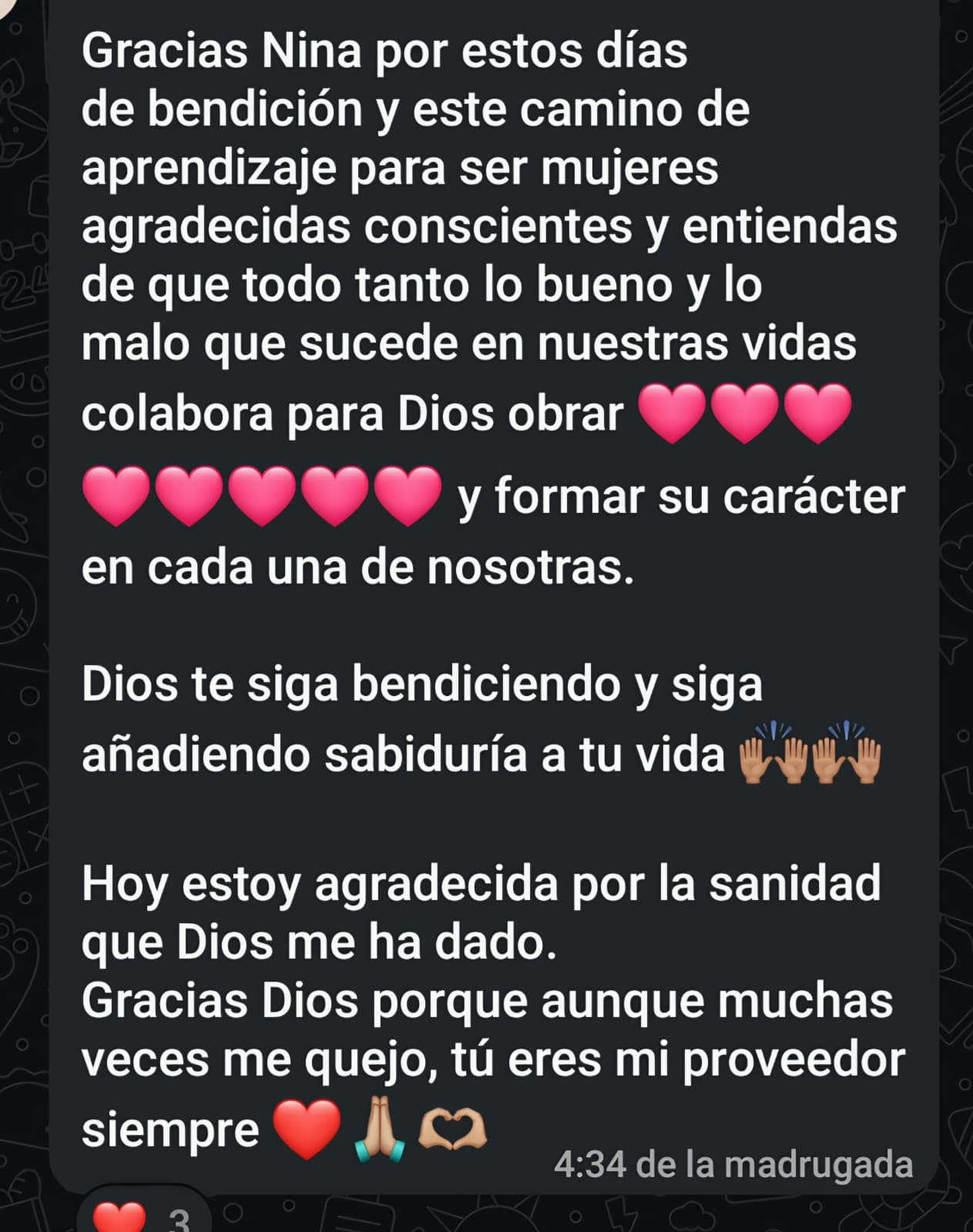 Testimonio de alumna
