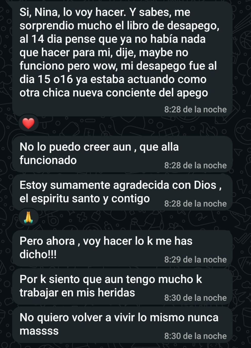 Testimonio de alumna